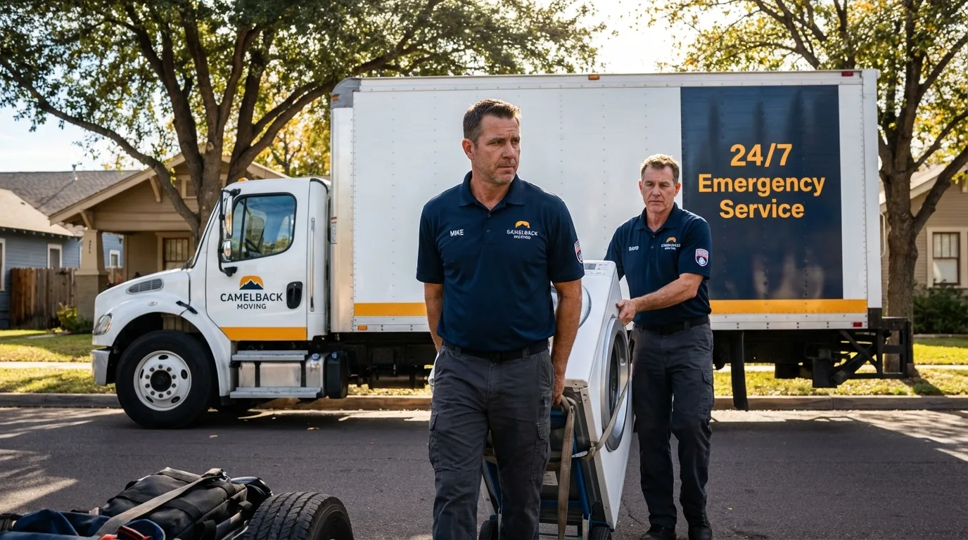 CamelBack Moving crew loading furniture in Lacombe, LA